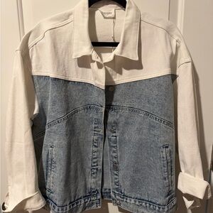 Andree By Unit Two-Tone Denim Jacket
